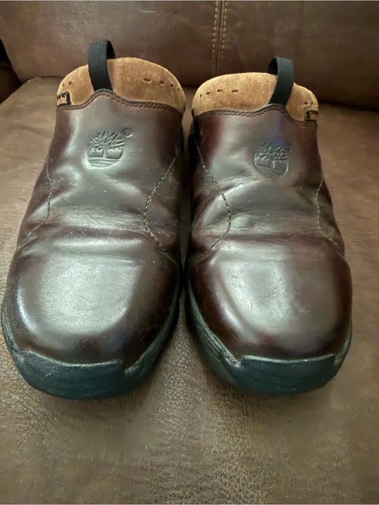 Timberland Trek Travel ACT Slip On Loafers Mules Clogs Brown Leather Size 10 main image 6